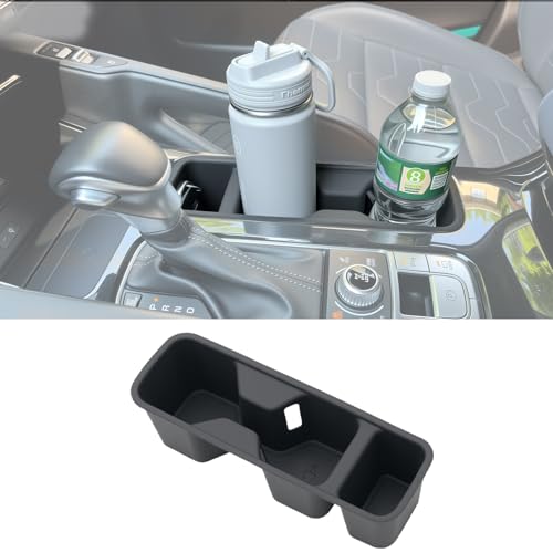 Cup Holder for 2020-2025 Kia Telluride Center Console Cup Holder Insert Cupholder Organizer Coaster Liner for 20-25 Telluride Interior Accessories Black - color: For 20-25 Telluride
