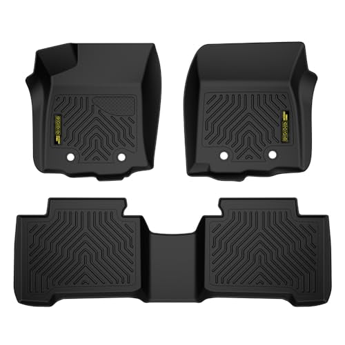PIT66 Floor Mats Cargo Liners Compatible with Toyota Tacoma Double Cab 2016-2023/Not Fit Manual Transmission, Not Fit Vehicles with Vinyl Flooring, All Weather Floor Liners TPE Interior Accessories - size: Fit Toyota Tacoma Double Cab 2016-2023 | 3PCS