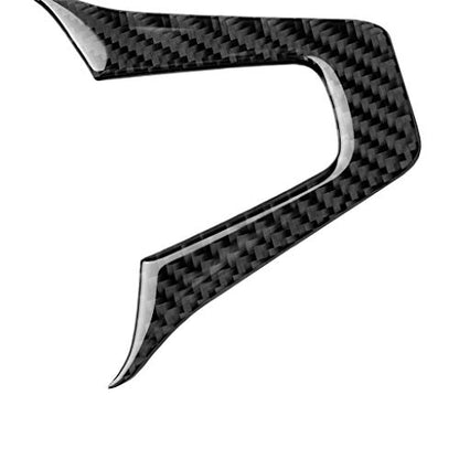 for Mercedes-Benz W204 W205 W211 W203 C E Class GLA GLC Real Soft Carbon Fiber Driver Side Dashboard Accent Button Chin Decal Cover Trim Sticker Car Interior Accessories (B) - color: Driver Side Dash B