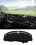 Autorder Dashboard Cover Mat for 2015-2024 Dodge Challenger Accessories Dash Cover Flannel Dash Mat Sunshade Glare UV Rays Protector - size: 2015-2024 Dodge Challenger