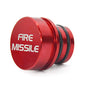 Cigarette Lighter Plug Cover Billet Aluminum Cigarette Lighter Plug, Fits All Vehicles with Standard 12 Volt Power Source Aluminum Dustproof Plug (FIRE Missile) - color: Fire Missile