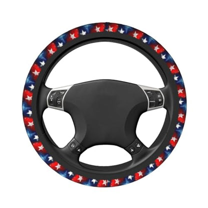 4th of July Steering Wheel Covers Non Slip Neoprene Universal 15 Inch Steering Wheel Protector Car Cover for Men Women - color: 4th Of July