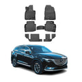 OMAC Floor Mats for Mazda CX-9 2016-2023 Car Mats All Weather 3D Custom Fit Rubber Mat Waterproof Odorless TPE Floor Liners Laser Measured Non-Slip (Black) - size: CX-9 2016-2023 / Black, style: Floor Mats