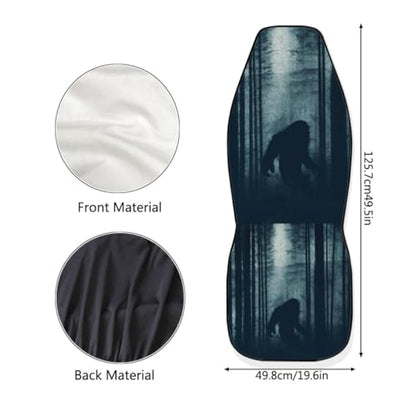 Pehede Car Seat Cover Mysterious Monster Front for Cars, Easy to Install Cover Set, Accessories Auto Trucks Van SUV,2 Packs - color: Multi22