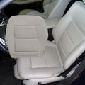 Priprilod Driver Side Bottom Replacement Microfiber Leather Seat Cover Gray Compatible with Mercedes Benz E350 E550 2010 2011 2012 2013 2014