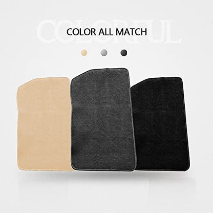Floor Mats Compatible with BMW E46 3-Series 1999-2005, M3 Coupe 2001-2006, Front & Rear Gray/Grey 4PC Nylon Car Floor Carpets Carpet Liner by IKON MOTORSPORTS