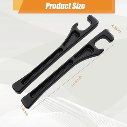 Car Seat Gap Organizer,Seat Gap Filler with Seat Belt Holes,Universal Fit for SUV/Truck/Pickup(Black,2Pack)