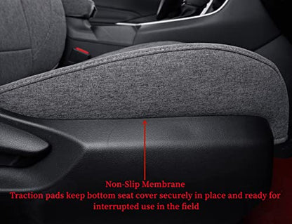 Custom Seat Covers Compatible with Select Toyota RAV4 Hybrid 2016 2017 2018 Models (Gray,Full Set) - color: Gray, size: 2016-2018 Hybrid only