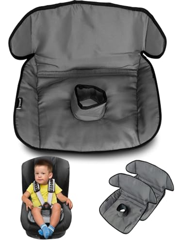 Lynmark® 2x Potty Training Car Seat Protector Cover - Waterproof Soft Piddle Pads for Toddlers and Baby Carseat - Travel-Friendly Universal Washable Liner Mat for Spills, Nappy Leaks, Accidents - Grey - size: 2 pack