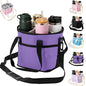 Drink Carrier Bag for 4 Cups, Insulated Drink Carrier with 4 Compartments, Portable Tumbler Holder with Adjustable Strap, Drink Caddy Tote for Coffee, Travel, Takeout & Outings (Purple) - color: Purple