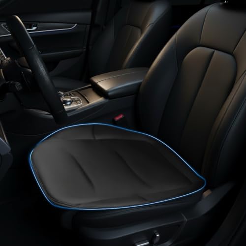 Car Seat Cushion, Thin Seat Cushion 0.78in, Office Chair Cushion, Car Seat Cushions for Driving, Summer Breathable Driver Seat Cushion for Long Sitting Relief, Car Seat Pad (Black)