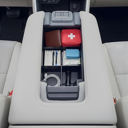 Center Console Organizer for Toyota Grand Highlander (2024-2026) - Made in USA - SLX198 - size: Grand Highlander 2024-2026