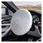 Car Steering Wheel Cover Sun Shade, Anti-Heat Steering Wheel Protector, Universal 18 Inch Auto Steering Wheel Sun Block Cover, Steering Wheel Shield Accessories for Most Car Truck SUV (Silver) - color: Silver