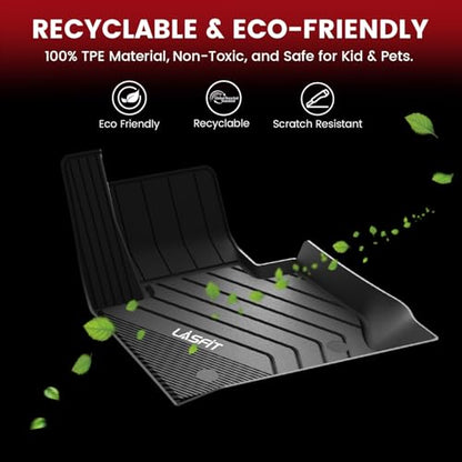 LASFIT 2018-2024 BMW X3 Floor Mats & Trunk Mat, Custom Fit TPE All Weather Car Liners Full Set for x3 30i/M/M40i/M Competition Accessories, Waterproof & Anti-Slip (Don't Fit X3 30e) - size: 2) X3 2018-2024 | Full Set