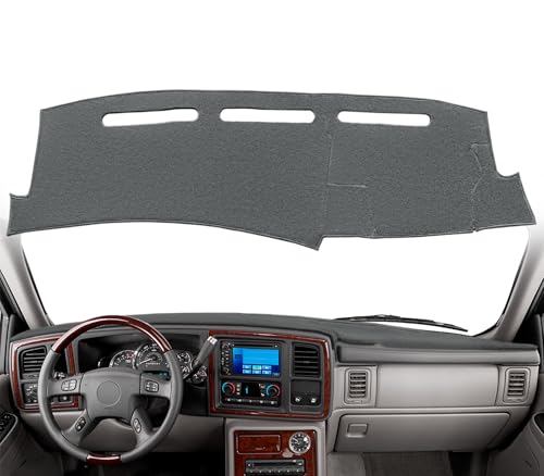 Dash Cover Mat Custom Fit for Cadillac Escalade Dashboard Pad Cap Carpet Protector K274 (Dark Gray) - color: Dark Gray