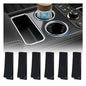6PCS Car Cup Holder Insert Stabilizer,Anti-Shake Silicone Cup Holder Coasters for Car Stabilizer with Curve Design,Self-Adhesive Cupholder Insert for Cars Stabilizing Water Cups