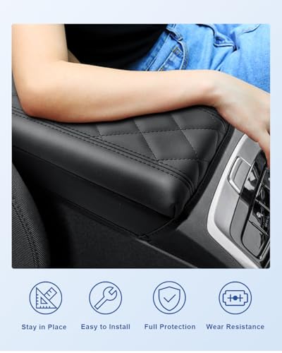 CDEFG Compatible with 2024 Hyundai Tucson Center Console Cover for 2022-2024 Santa Cruz Accessories Armrest Cover 2022-2024 Hyundai Tucson Hybrid Middle Console Pad Arm Rest Cushion - color: Pad for 2022-2024 Santa Cruz