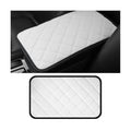 HZEL Car Center Console Cushion Pad, PU Leather Vehicle Armrest Protection Cover, Waterproof Automotive Interior Arm Rest Seat Box Mat Accessories, Universal for SUV, Sedan, Truck (White) - color: White