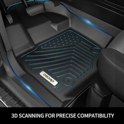 OEDRO Floor Mats Fit for Toyota 4Runner 2024-2013 / Lexus GX460 2014-2023, TPE All-Weather 4Runner Car Mats Includes 1st and 2nd Row Full Set Liners, Black - style: 13-24 Toyota 4Runner/2014-2023 Lexus GX460