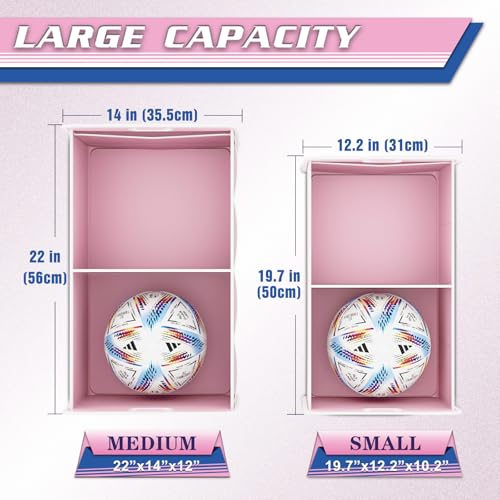 K KNODEL Car Trunk Organizer, Foldable Organizer for Car, Automotive Consoles & Organizers, Storage with Reinforced Handles (Small, Pink)
