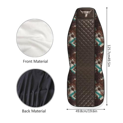 Howilath Bull Print Car Seat Cover Set of 2 Elastic Interior Accessories Front Bucket Seat Covers Fit SUV Sedan Truck, Easy to Install - color: Bull Print