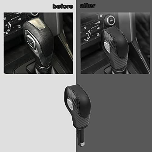 Auto Car Leather Gear Shift Knob Cover for Ford EcoSport Escape/Fusion/C-Max Energi Wagon/Fiesta/Focus/Transit Accessories