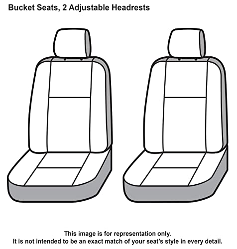 Covercraft Carhartt Super Dux SeatSaver Custom Seat Covers | Fits 2014-2016 Chevrolet Silverado/GMC Sierra 1500, 2015-2016 Silverado/Sierra 2500/3500 | 1st Row Bucket Seats, Super Dux Black