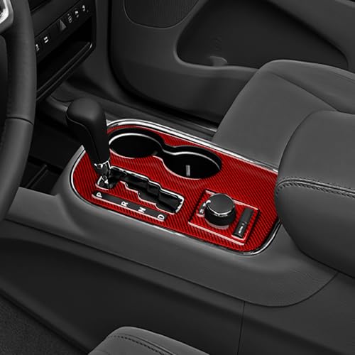 Car Gear Shift Panel Decals for 2011 Dodge Durango Accessories Carbon Fiber Interior Stickers - color: Gear Shift Panel, A2