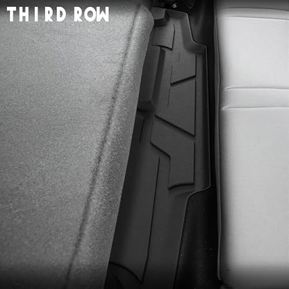 KARPAL Floor Mats for Nissan Pathfinder 2022 2023 2024 2025 2026 (Fit 7&8 Seats), All Weather Protection TPE Custom Fit Floor Liners Accessories Car Mats, Front & 2nd & 3rd Row - style: 2022-2026 | For Nissan Pathfinder (7&8 Seats) | 1st & 2nd & 3rd Row