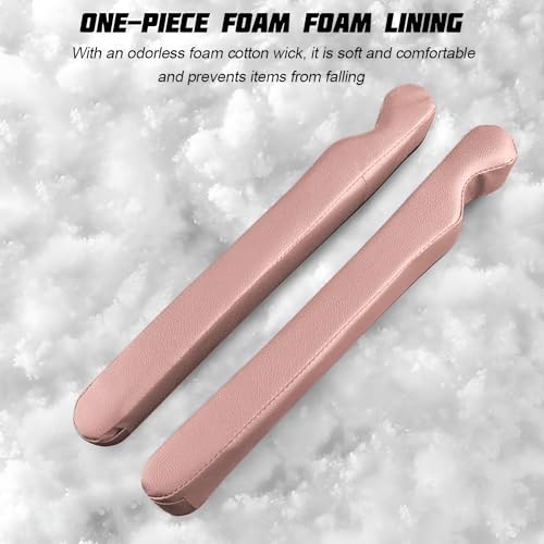 Mandark Car Seat Gap Filler, 2PCS Leather Vehicle Gap Stopper to Fill Between Seat and Console, Automotive Crevice Plug Blocker Accessories from Dropping, Universal for SUV, Sedan, Truck (Pink) - color: Pink