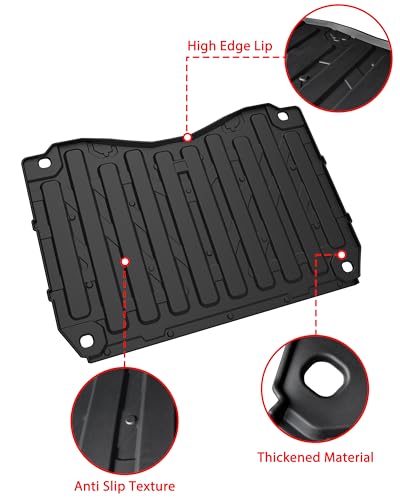 TPE Cargo Liner for Honda Pioneer 1000-3 1000-6 2016-2025, Rear Cargo Bed Mat Thick Anti-Slip All Weather Protection Slush Liner for Honda Pioneer 1000 3/6 Seat Accessories, Not for 1000-5