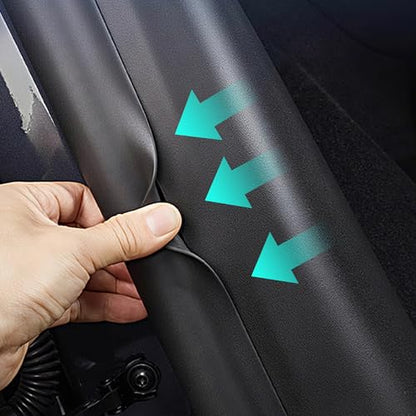 TOPABYTE 8Pcs Door Sill Protector for Tesla Model Y Juniper 2025 2026 Front and Rear Door Pedal Kick Protection ABS Material Door Entry Guard Anti-Kick Full Protect Door Entry Cover