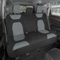 Motor Trend AquaShield Waterproof Gray Rear Split Bench Seat Covers for Trucks Rear Seat Cover Only - Black Car Seat Covers, Back Seat Cover Only - Durable Neoprene Spill Resistant for Kids & Dogs - color: a2-Black & Gray Bench