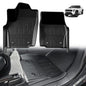 TripleAliners for Tacoma 2024 2025 2026 | Floor Mats First Row ONLY | for Double Cab & Access Cab All Weather Liners Compatible with 2024+ Toyota Tacoma Accessories (Fit Auto Trans), 2PC - size: Tacoma | Auto Trans | 2024+