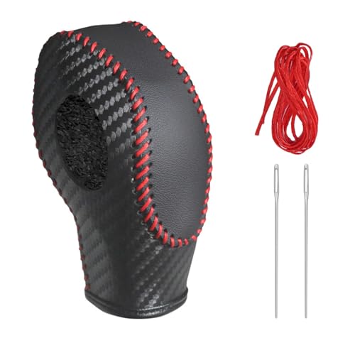 EATAKWARD PU Carbon Fiber Gear Shift Knob Cover Fit for Ford Focus (2012-2016), Fiesta (2014-2016), Fusion S, SE (2013-2016) - style: Type B