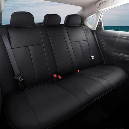AOMSAZTO Custom Fit Car Seat Covers for Nissan Altima: 2013 2014 2015 2016 2017 2018 S SV SR 2017-2018 SL Full Set Faux Leather Waterproof Car Seat Covers Black - color: Black, size: Altima 2013-2018 SV,S,SR & 17-18 SL Full Set