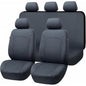 Flying Banner Car Seat Covers Front Seats Rear Bench Polyester car seat Protectors Easy installations Rear Bench Split Classic Man Lady Truck - color: Full set neoprene Solid Gray