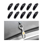 10 PCS Car Sticky Hooks, Multifunctional Vehicle Adhesive Hooks, Hanging Auto Storage Hooks for Key USB Cable Earphone Cable, Universal Interior Decor Car Accessories