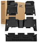 3W Floor Mats for Lexus GX460 2014-2023 (only for 7 seat), TPE All Weather Custom Fit Floor Liner 1st, 2nd&3rd Rows Car Mats, Black - size: 4.For Lexus GX460 | 10-23 | 1st-3rd Row