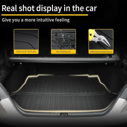 Original 2018-2025 Camry Cargo Liner for Toyota Camry All Model - Custom Fit All Weather TPE Trunk Mat - 100% Protection - 3D Shaped Laser Measured Cargo Mat for Toyota Camry/Camry Hybrid 2018-2025 - style: (1)Toyota Camry 2018-2025 Cargo Liner