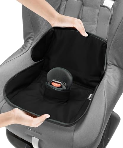 Lynmark® Potty Training Car Seat Protector Cover - Waterproof Soft Piddle Pads for Toddlers and Baby Carseat - Travel-Friendly Universal Washable Liner Mat for Spills, Nappy Leaks, Accidents - Black - color: Black
