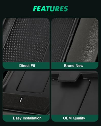 SCITOO Center Console Lid Replacement Kit for 1999-2007 For Chevy Silverado, Avalanche, Suburban, For GMC Sierra, Yukon - Center Console Cover OEM 19127364, 19127365, 19127366 Dark Grey