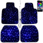 Starlight Floor Mats for Car, LED Car Mats, Starry Sky Design Luminous Carpet, Universal Fit Anti-Slip Waterproof Starlight Mats for Cars, SUVs, Trucks(USB Cable) - color: USB