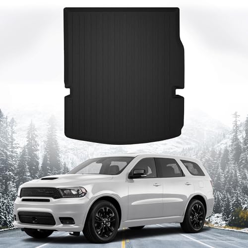 Premium Cargo Liner for Dodge Durango 2011-2026- 100% Protection - Custom Fit Car Trunk Mat - All-Season Black Cargo Mat - 3D Shaped Laser Measured Trunk Liners for Dodge Durango