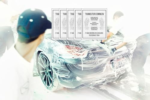 Paper Floor Mats for Cars, 100Pcs Disposable White Automotive Floor Mats Kraft Paper, Waterproof Car Foot Pads Protective Papers, Thank You Mats for Car Detailing, Auto Dealership 16x20inch