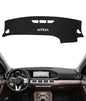 BIBLOZ Dash Cover Mat for Mercedes Benz 2020-2024 2025 2026 GLE Model GLE350 GLE450 GLE450e GLE580 GLE53 GLE63 Accessories Black Flannel Interior Trim Car Dashboard UV Sun (No HUD) - size: 2020-2025 GLE