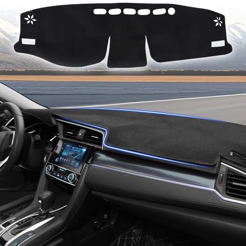 YYCKE Dash Cover Mat Custom Accessories Dashboard Pad Fit for 2019-2024 2025 Toyota RAV4 Accessories Dashboard Pad Carpet Protector - size: Toyota RAV4 2019-2024 2025