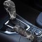 2 Pcs Marbling Print Car Handbrake Cover Gear Shift Knob Cover, Universal Fit Anti Skid Universal Car Accessories for Truck SUV Sedan Van - color: Marbling A - Black and White