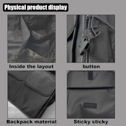 Trunk Organizer for Car - Collapsible Car Storage Organizer with 3 Compartments - Foldable Car Trunk Organizer for SUVs & Sedans - Waterproof Storage Container Box Car Organizer (1PCS)