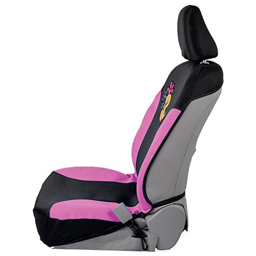 Warner Brothers Looney Tunes Sassy Tweety Bird Sideless Front Car Seat Covers - Easy to Install Durable Neoprene 3-Layer Waterproof Car Seat Cover - Airbag Compatible Universal Fit Car Accessories - size: 2 Front, style: Tweety Bird
